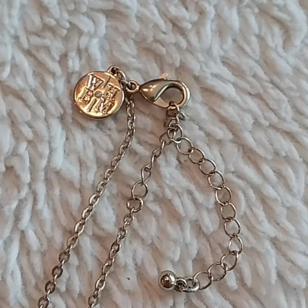 White House Black Market gold brown necklace